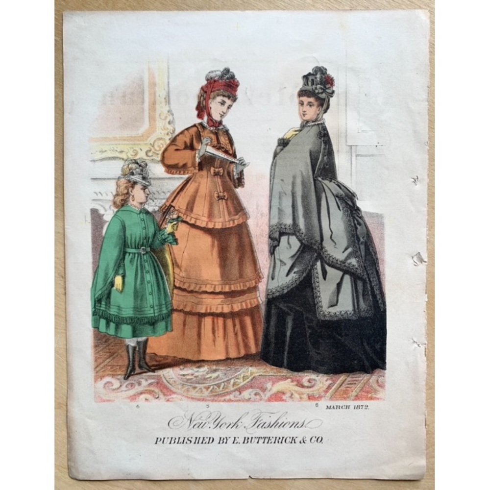 1872 New York Fashions Art Print